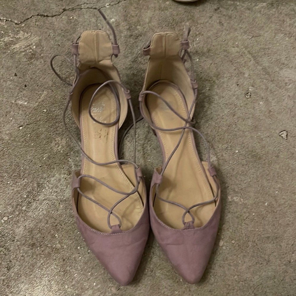 Lavender Gladiator Flat